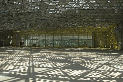 Cité du Design — Structure murale acoustique en tôles perforées