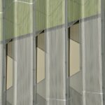 Collège de Créteil — Façade en tôle perforée