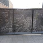 École Européenne du Luxembourg — Portail à perforation paysagée