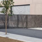 École Européenne du Luxembourg — Portail à perforation paysagée