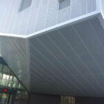 Pôle universitaire de Maubeuge — Façade en tôle perforée